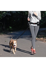 Goo-eez Waist Bungee Leash - Black & Grey