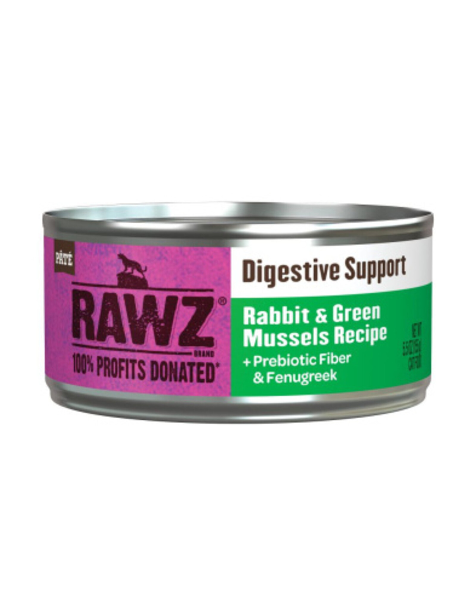 Rawz Cat Digestive Support Rabbit & Green Mussels 5.5oz