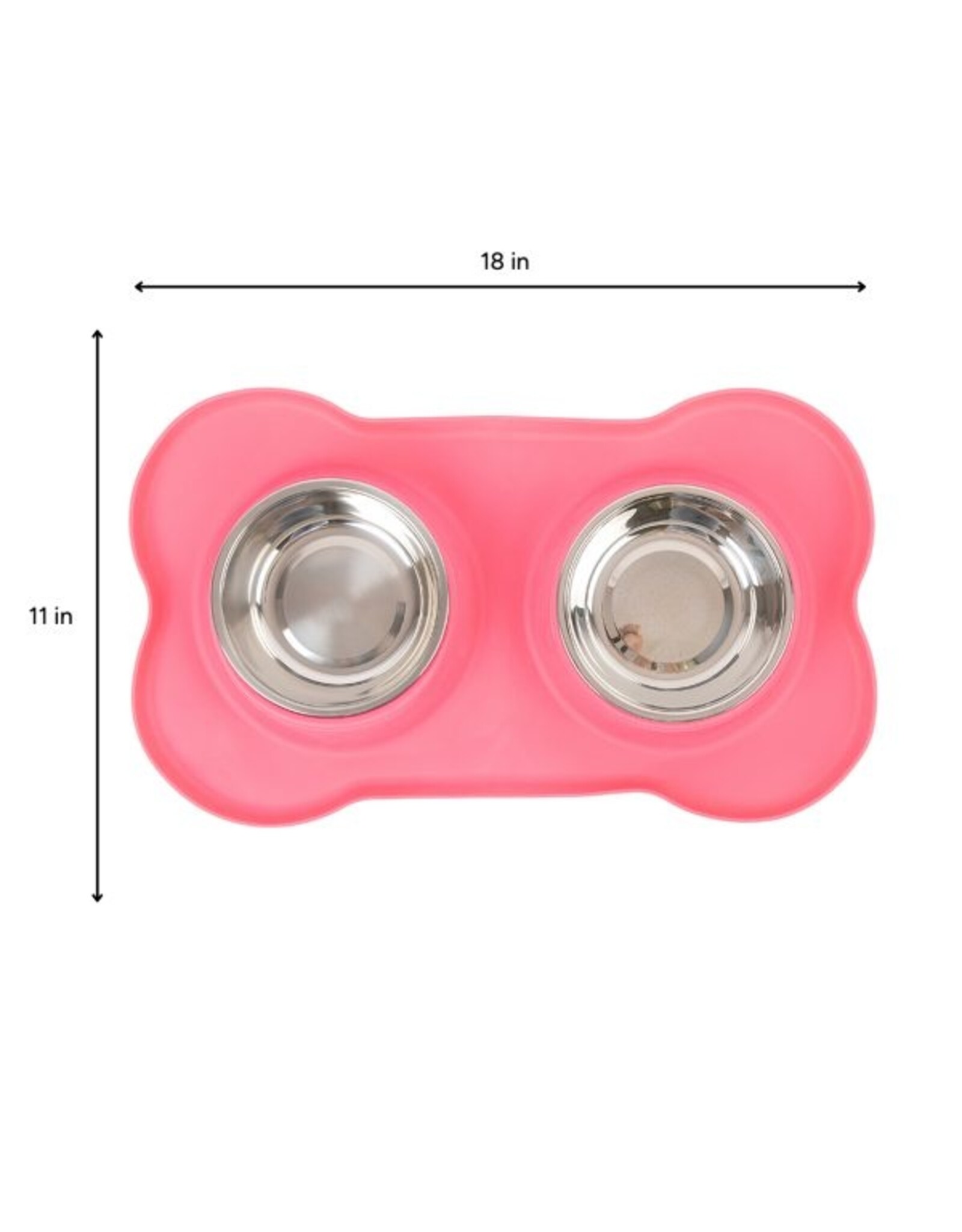 BrookBrand Pets Non-Slip Silicone Stainless Bowl Set