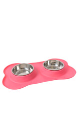 BrookBrand Pets Non-Slip Silicone Stainless Bowl Set