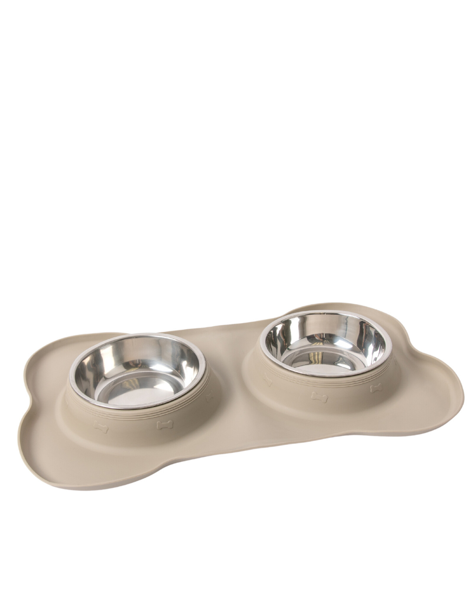 BrookBrand Pets Non-Slip Silicone Stainless Bowl Set