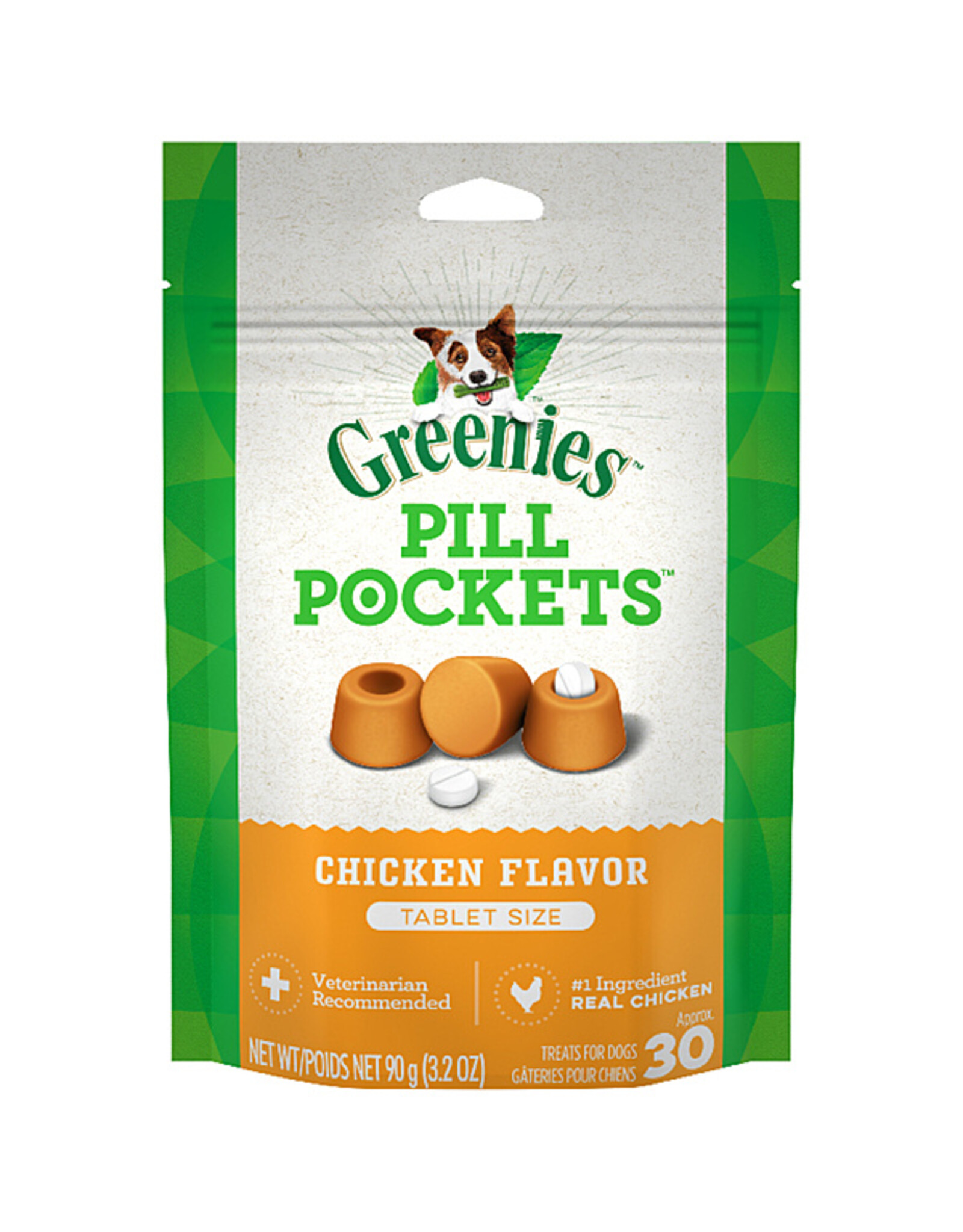Greenies Pill Pockets Chicken 30 Tabs / 3.2OZ