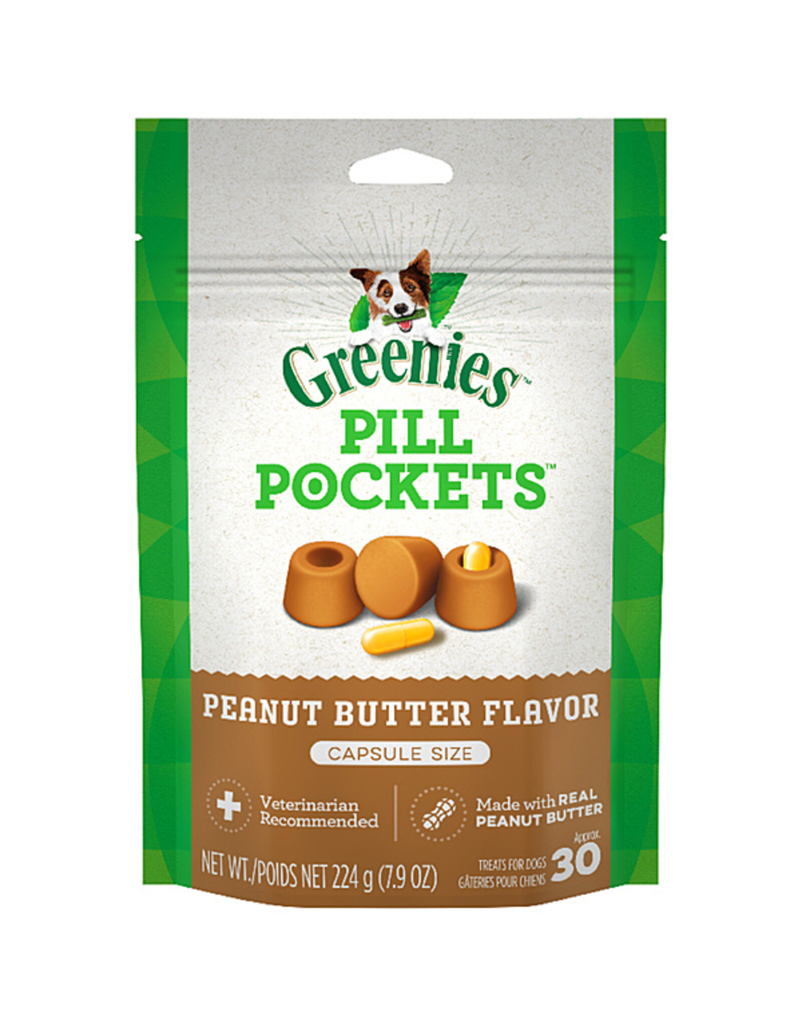Greenies Pill Pockets Peanut Butter 30 Capsules / 7.9OZ
