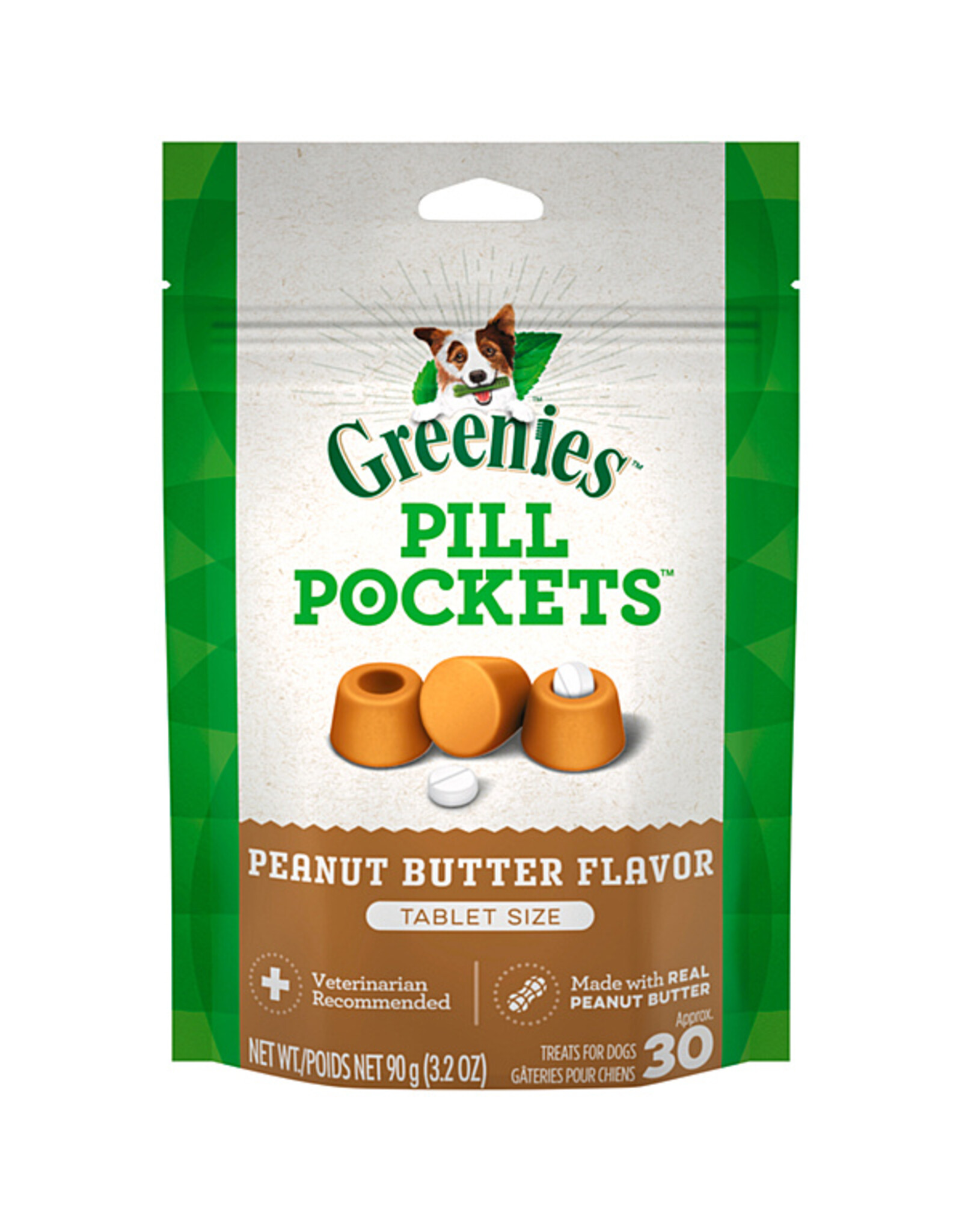 Greenies Pill Pockets Peanut Butter 30 Tabs / 3.2OZ
