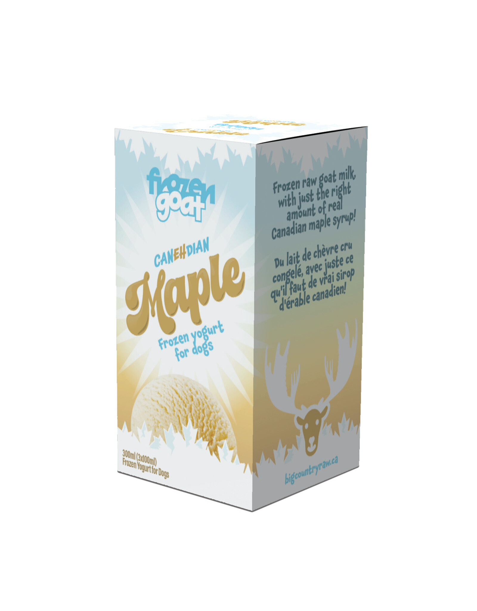 Frozen Goat Yogurt: CanEHdian Maple - 300ml