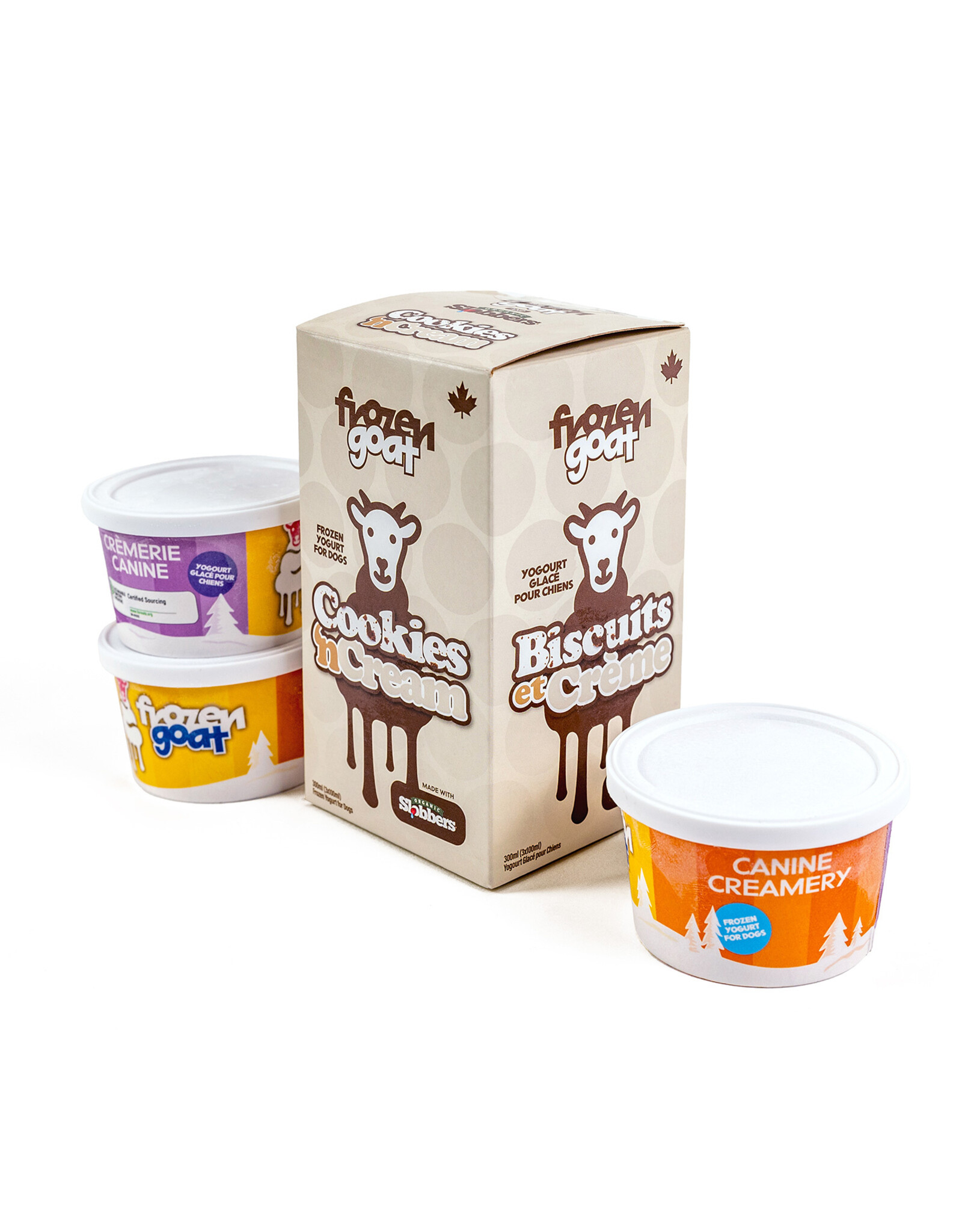 Frozen Goat Yogurt: Cookies N Cream – 300ml