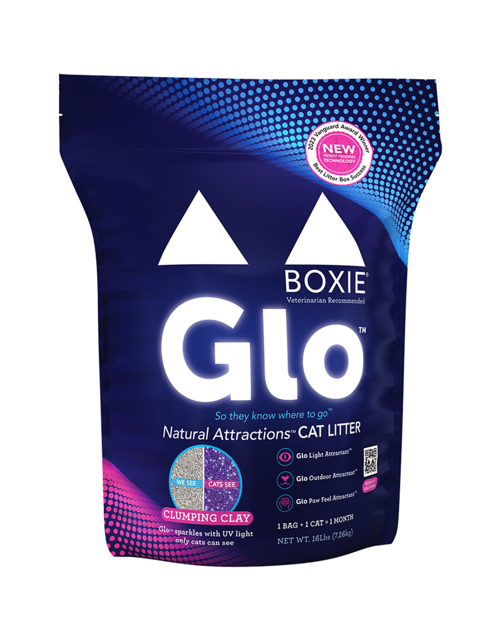 BoxieCat Natural Attractions Clumping Clay Litter - Scent Free 16lbs