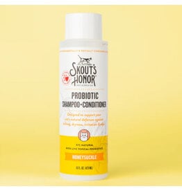 Skout's Honor Honeysuckle Probiotic Shampoo and Conditioner for Cats 16oz