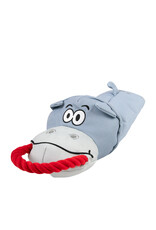 BrookBrand Pets Hippo Hand Puppet Tug Toy