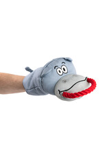 BrookBrand Pets Hippo Hand Puppet Tug Toy