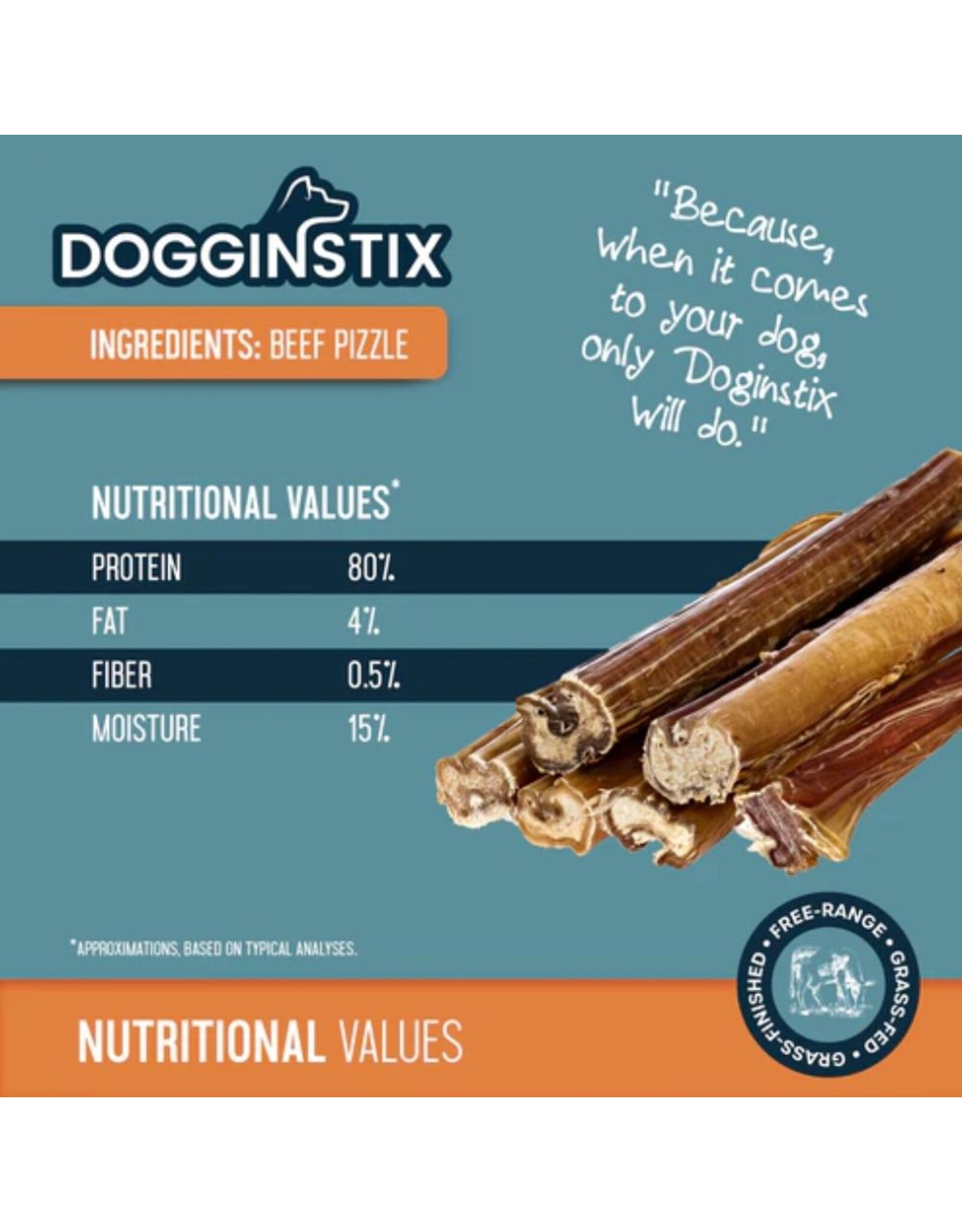 Dogginstix Bully Sticks 6" Jumbo