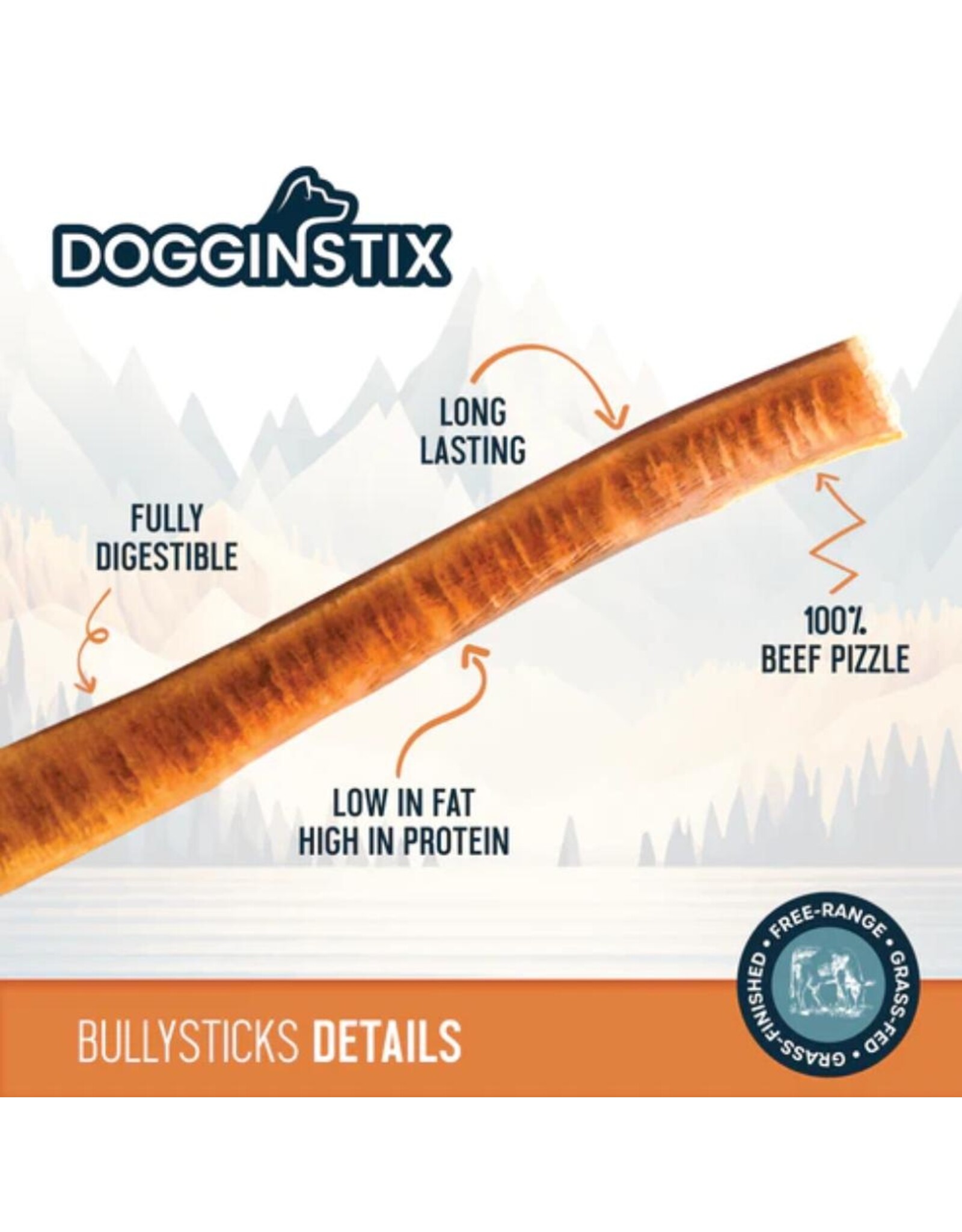 Dogginstix Bully Sticks 12" Jumbo