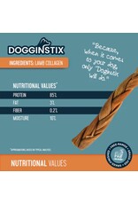 Dogginstix Braided Lamb Collagen 6"