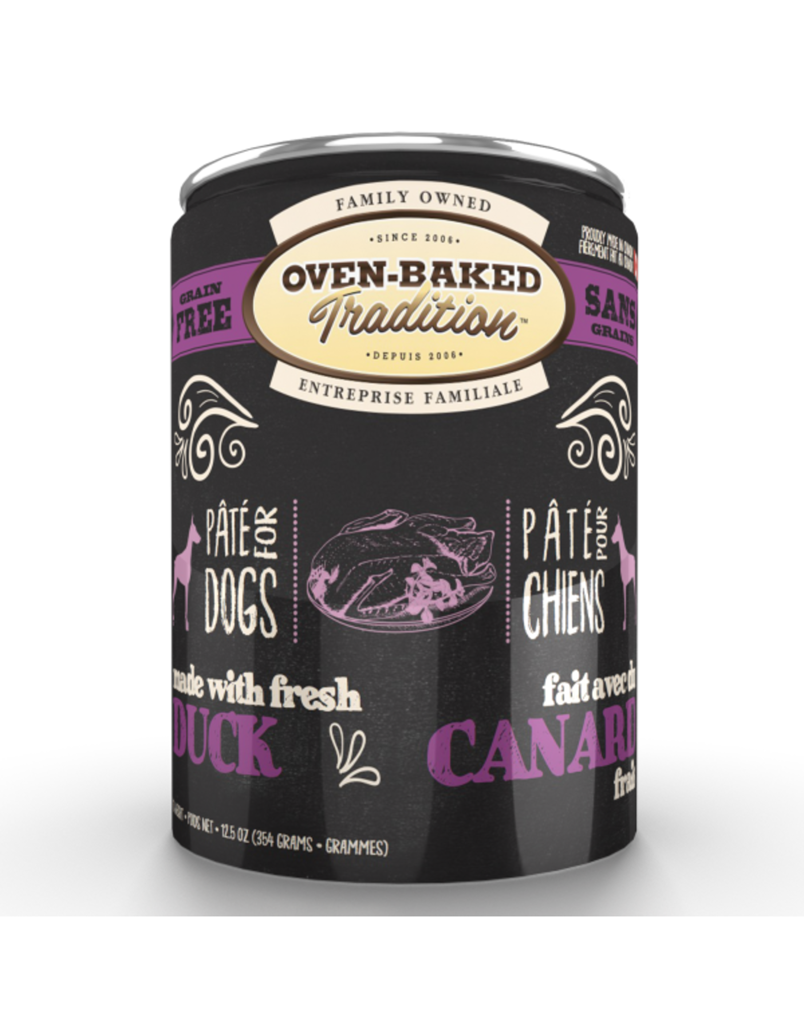 Oven-Baked Tradition Dog GF Adult Duck Pate 12.5 oz
