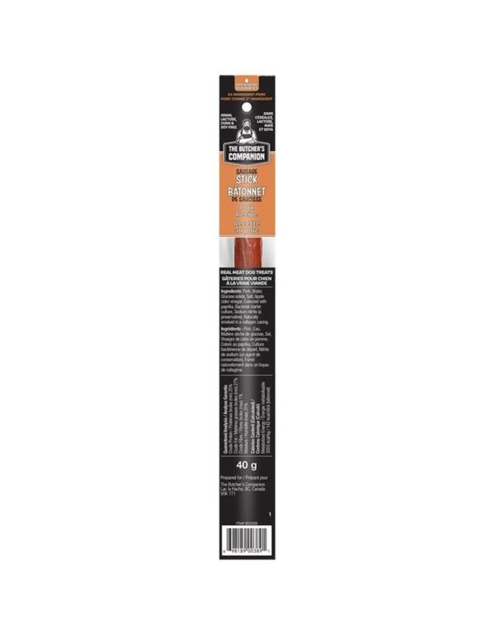 The Butcher's Companion Pork Sausage Sticks 40GM
