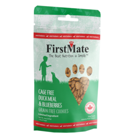 FirstMate Dog Treats GF Cookies Mini Duck & Blueberries 8 oz