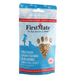 FirstMate Dog Treats GF Cookies Mini Fish & Blueberries 8 oz