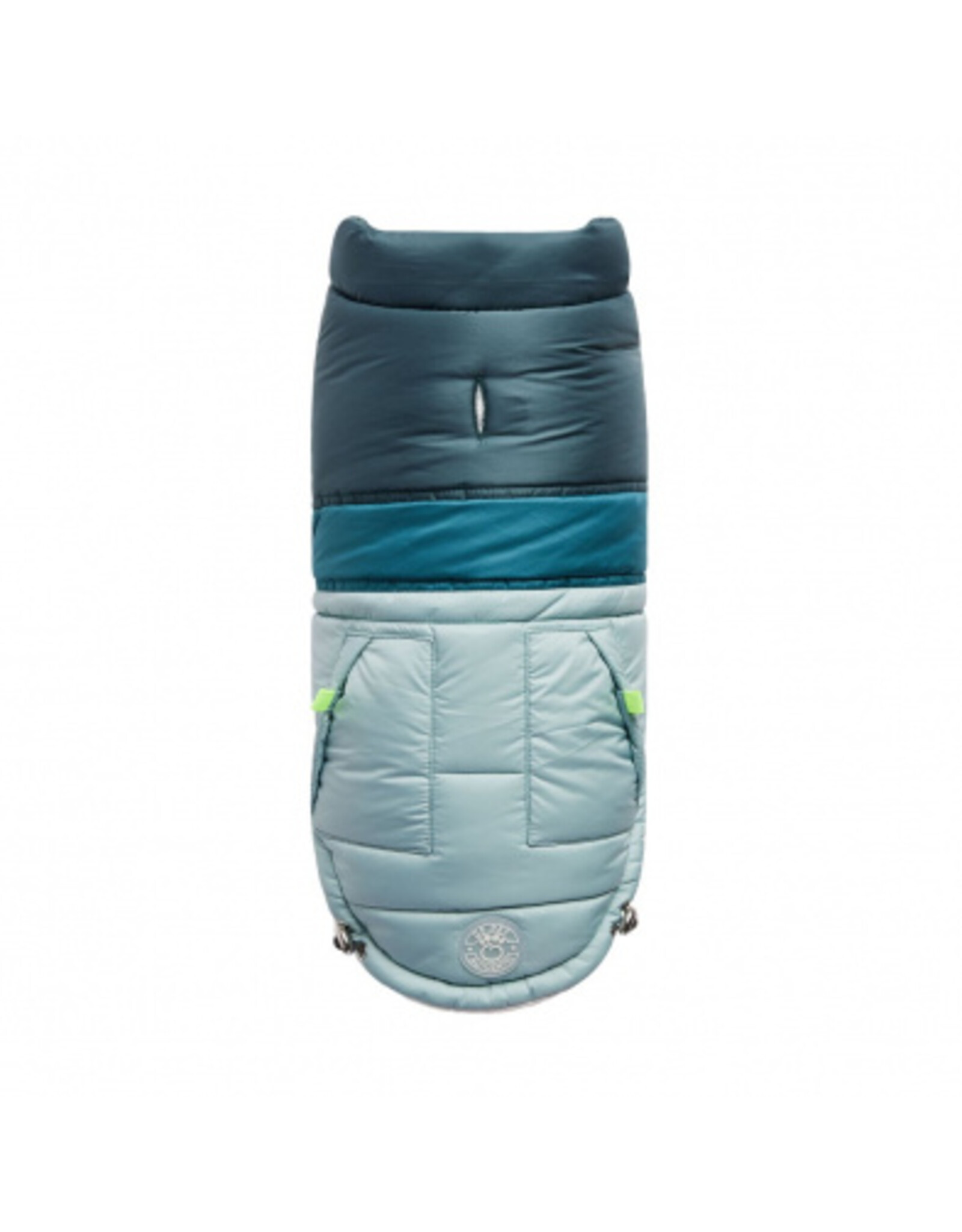 GF Pet Elasto-Fit Retro Puffer Light Blue
