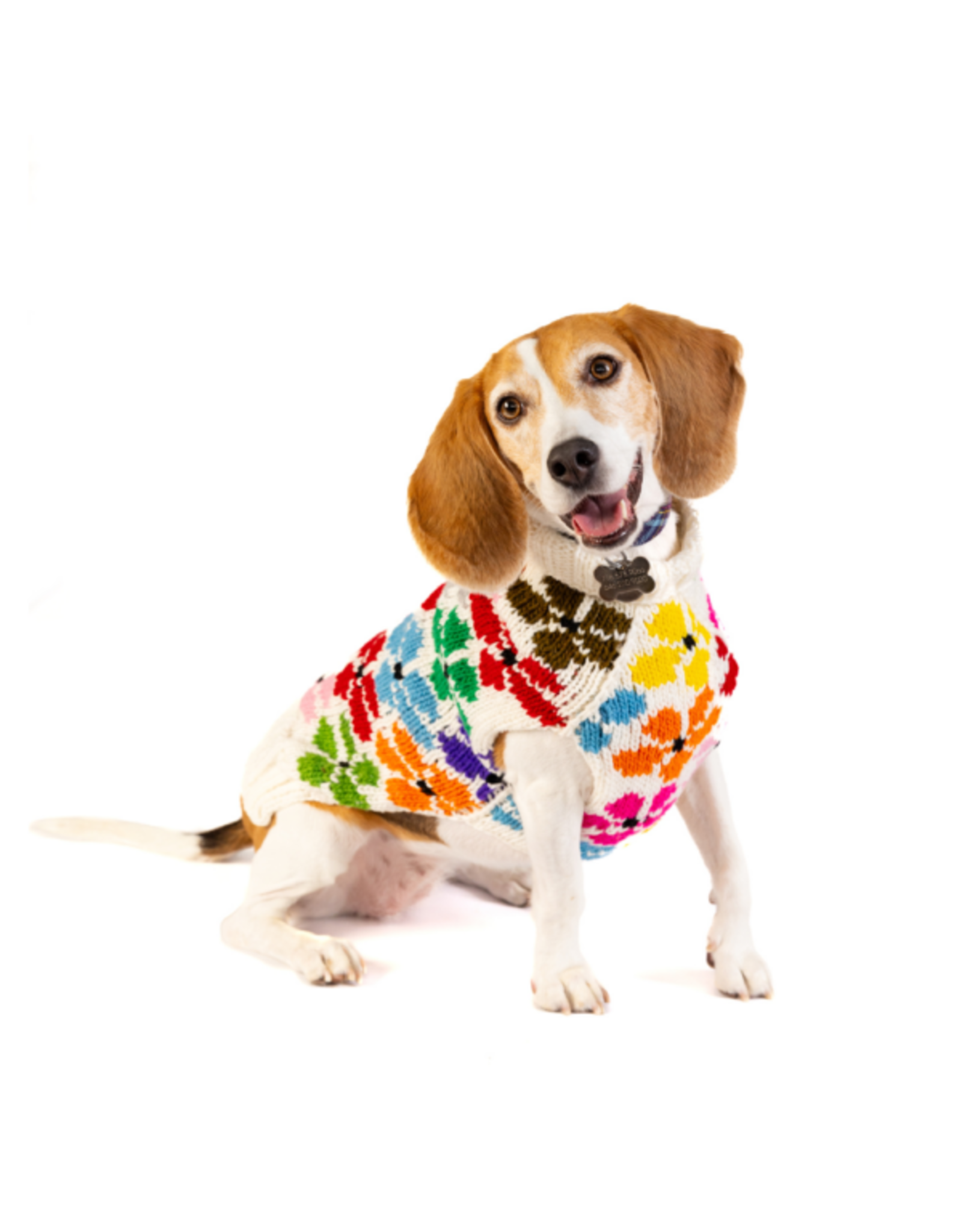 ChillyDog Bloom Cream & Flowers Sweater