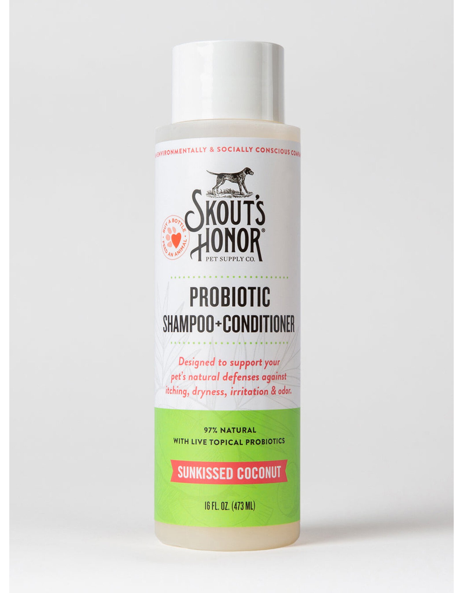 Skout's Honor Probiotic Shampoo+Conditioner - Sunkissed Coconut 16oz