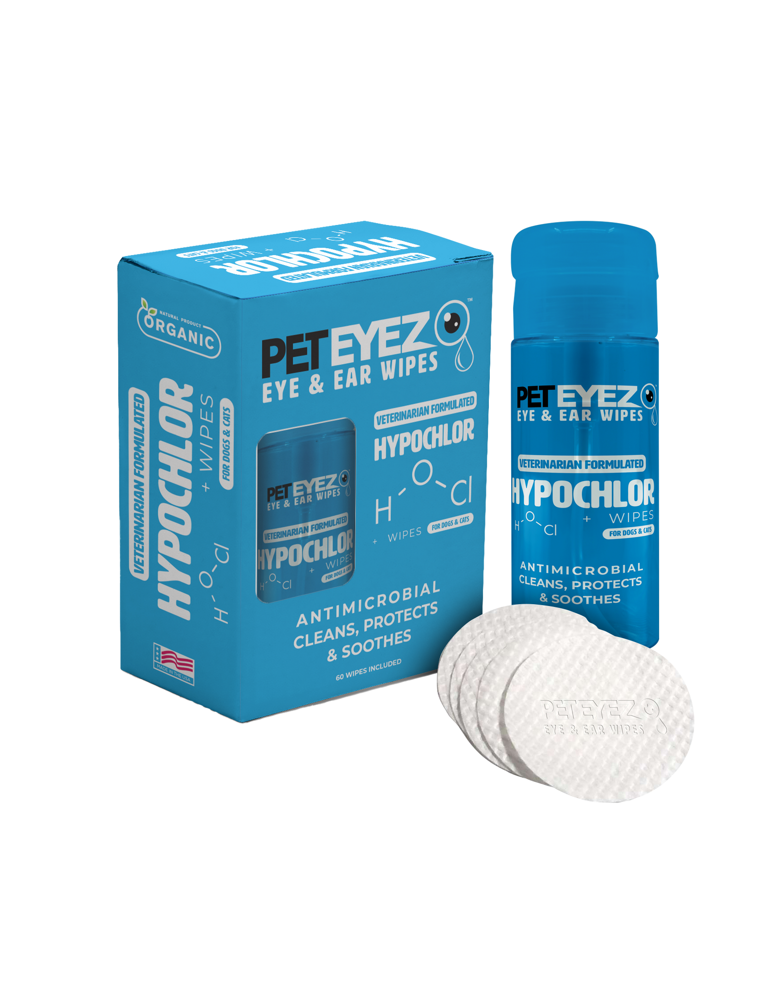 PetEyez HypoChlor Eye & Ear Wipes