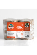 Pets Go Raw Turkey Full Meal 24lb (Approx. 48 Patties)