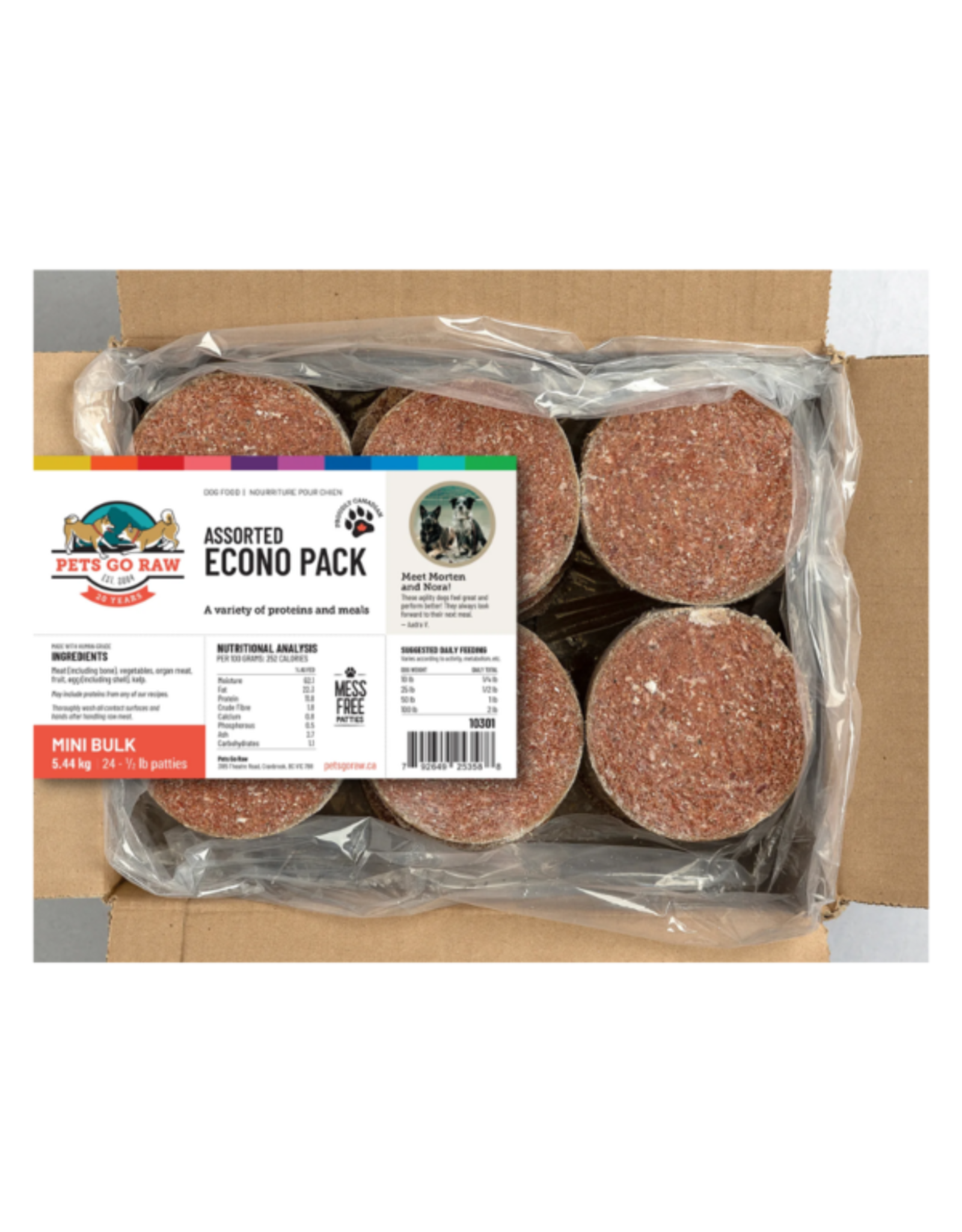 Pets Go Raw Econo Mini  (24 Patties)