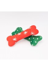ZippyPaws Holiday Plush Bones Patterned
