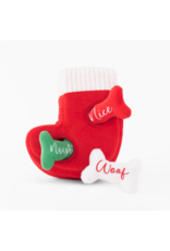 ZippyPaws Holiday Burrow Naughty or Nice Stocking