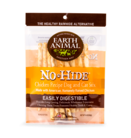 Earth Animal Dog/Cat NoHide Chew CageFree Chicken Stix 10pk