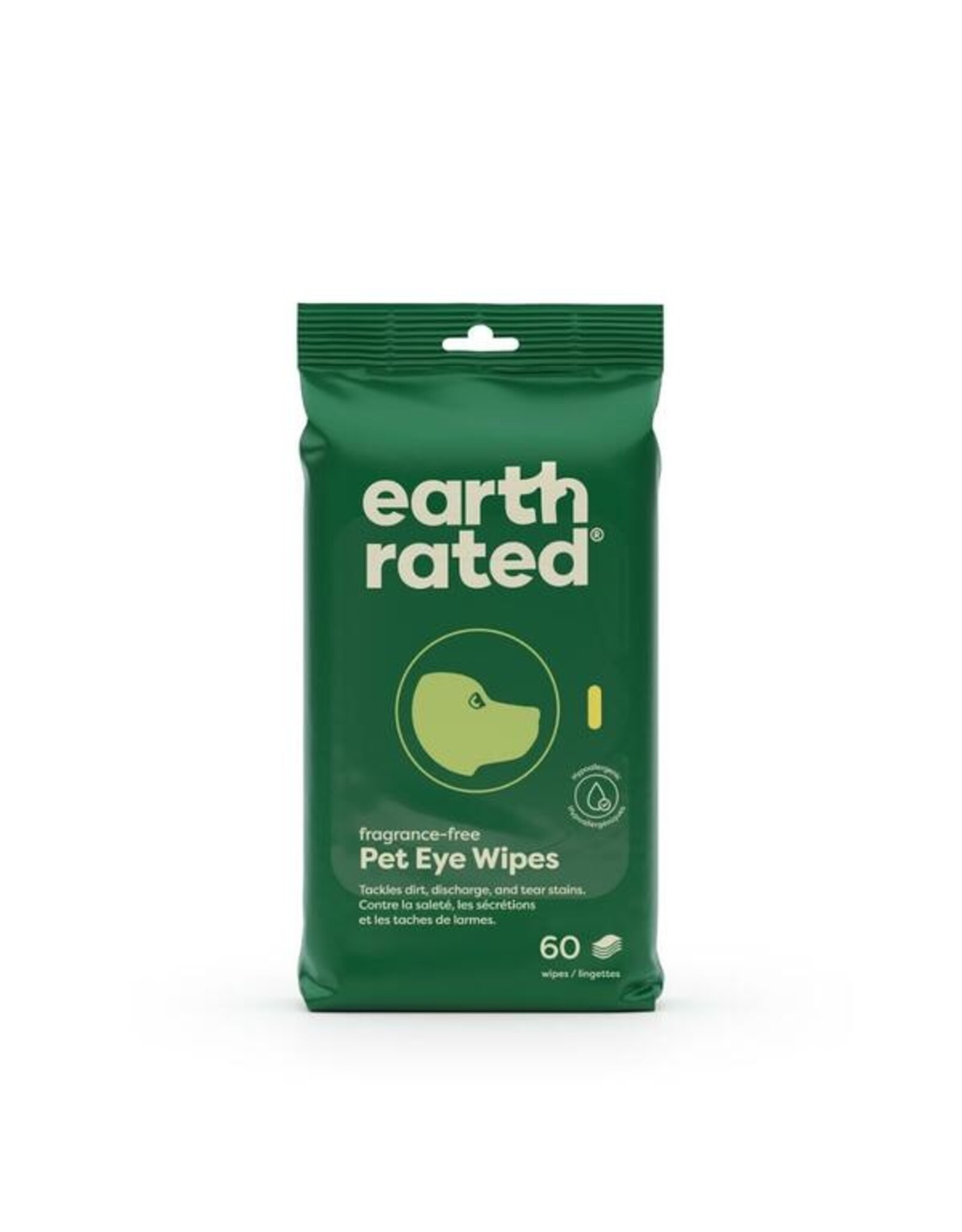 Earth Rated Eye Wipes 5x5 inches 60PK