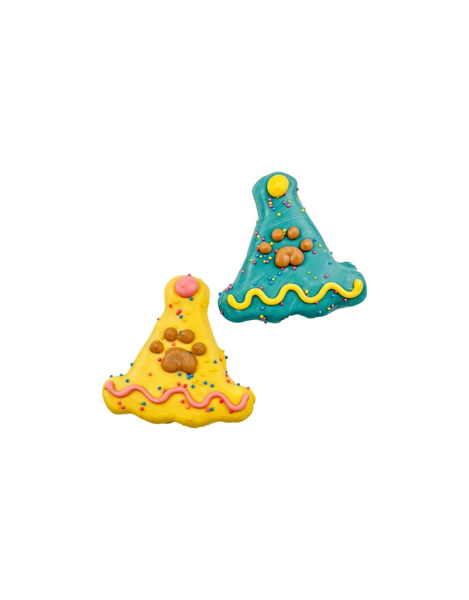 Bosco & Roxys Decorated Dog Cookie - Party Hats single