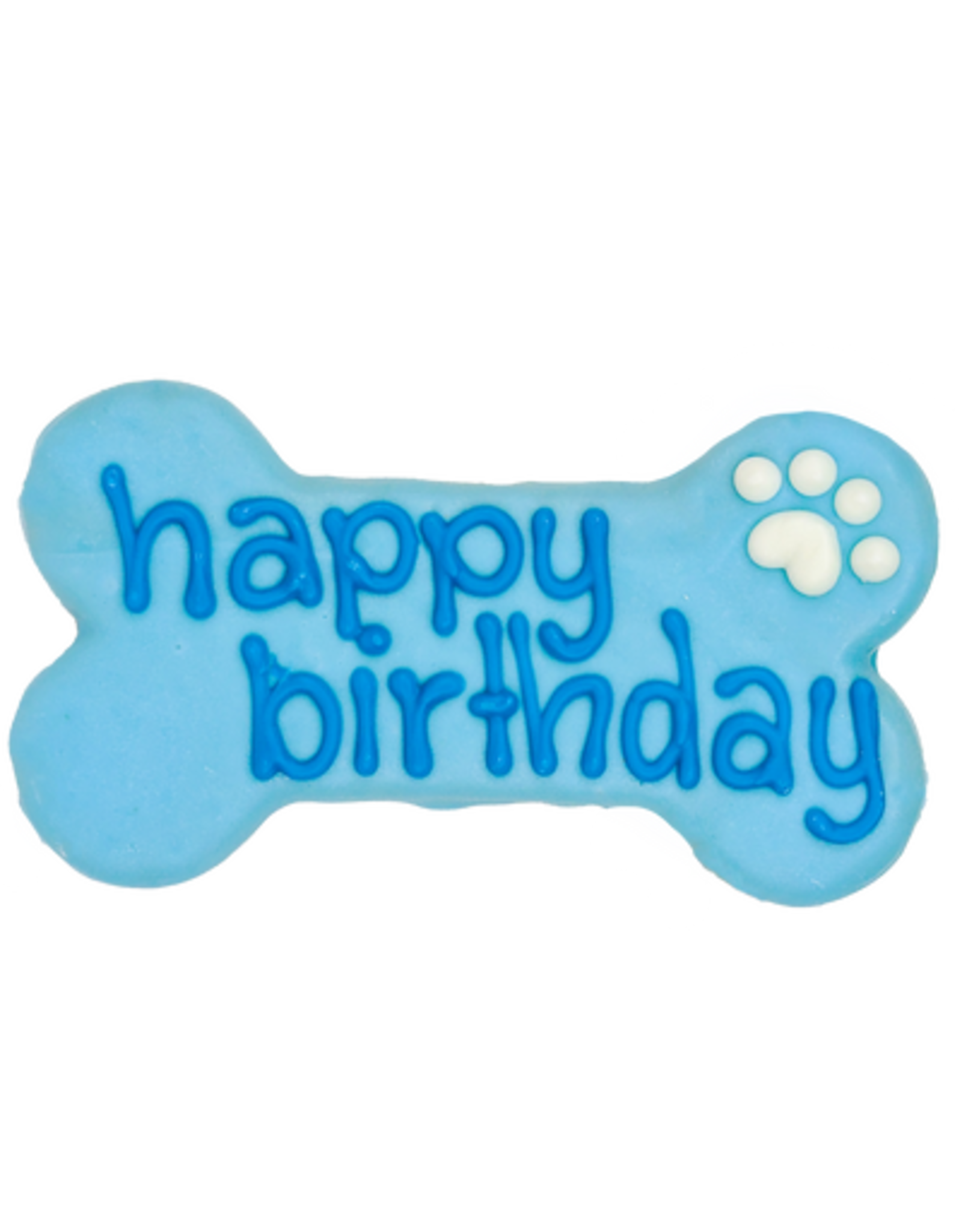 Bosco & Roxys Blue Happy Birthday 6" Bone