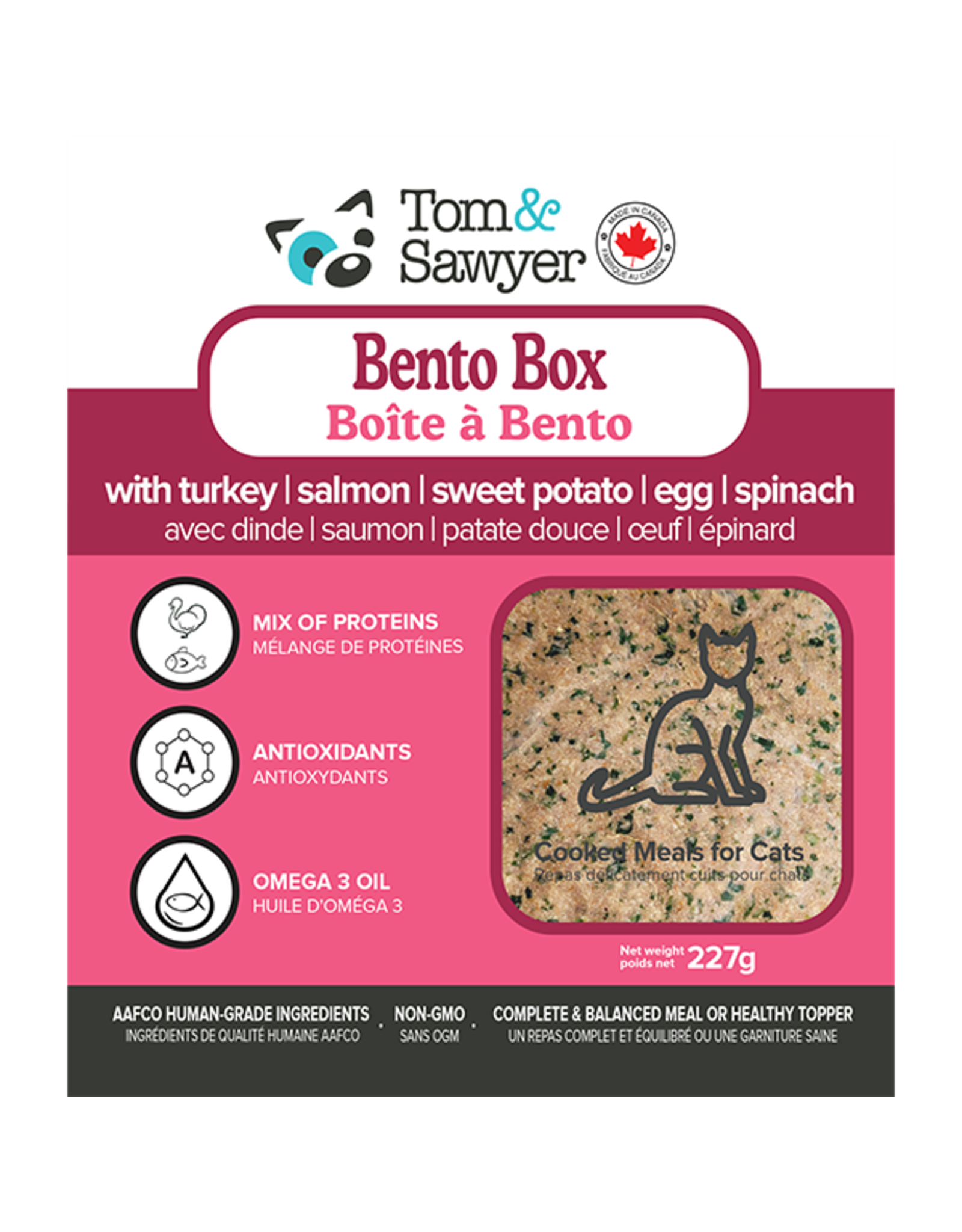 Tom & Sawyer Cat Gently Cooked Bento Box 227g