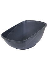 Petmate Hi-Back Open Litter Pan Jumbo Blue Steel