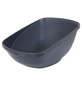 Petmate Hi-Back Open Litter Pan Jumbo Blue Steel Petmate Hi-Back Open Litter Pan Jumbo Blue Steel