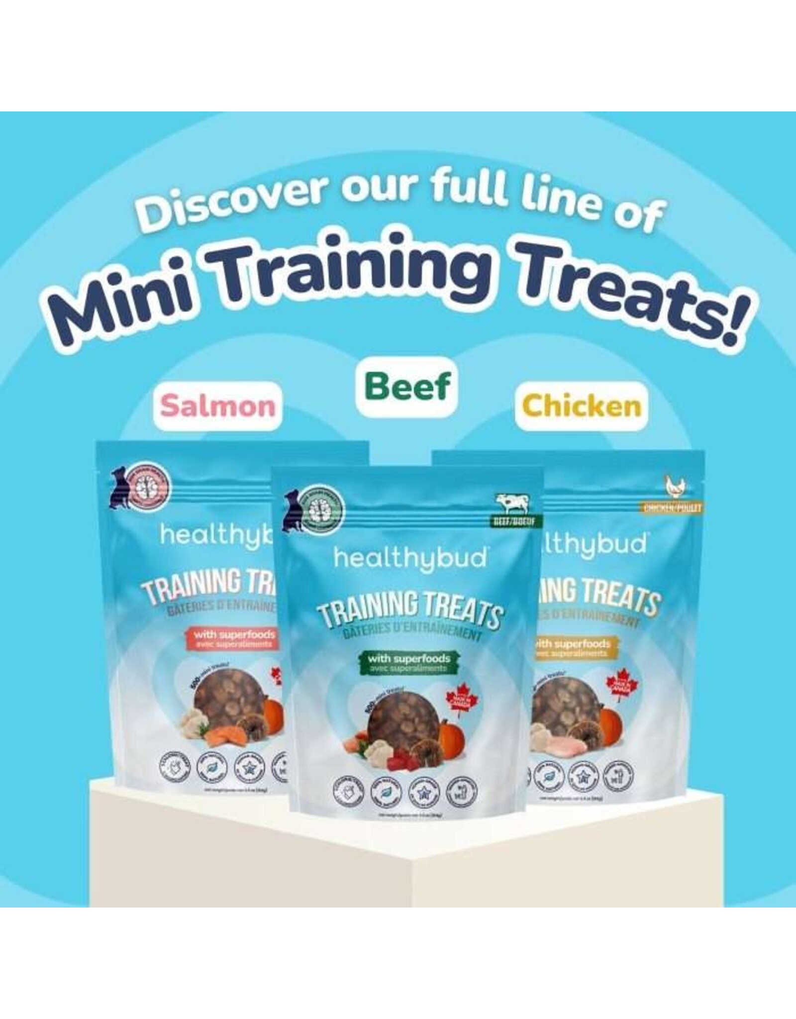 HealthyBud Mini Training Treats 184g