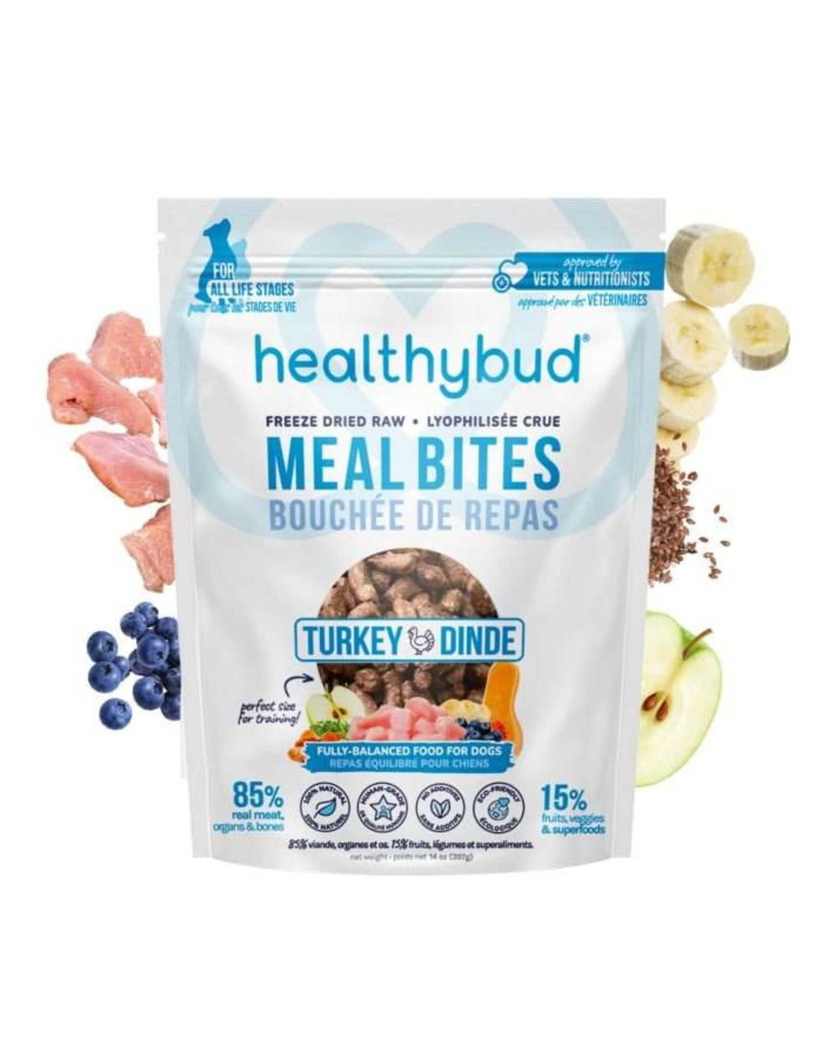 HealthyBud Turkey Meal Bites 397g