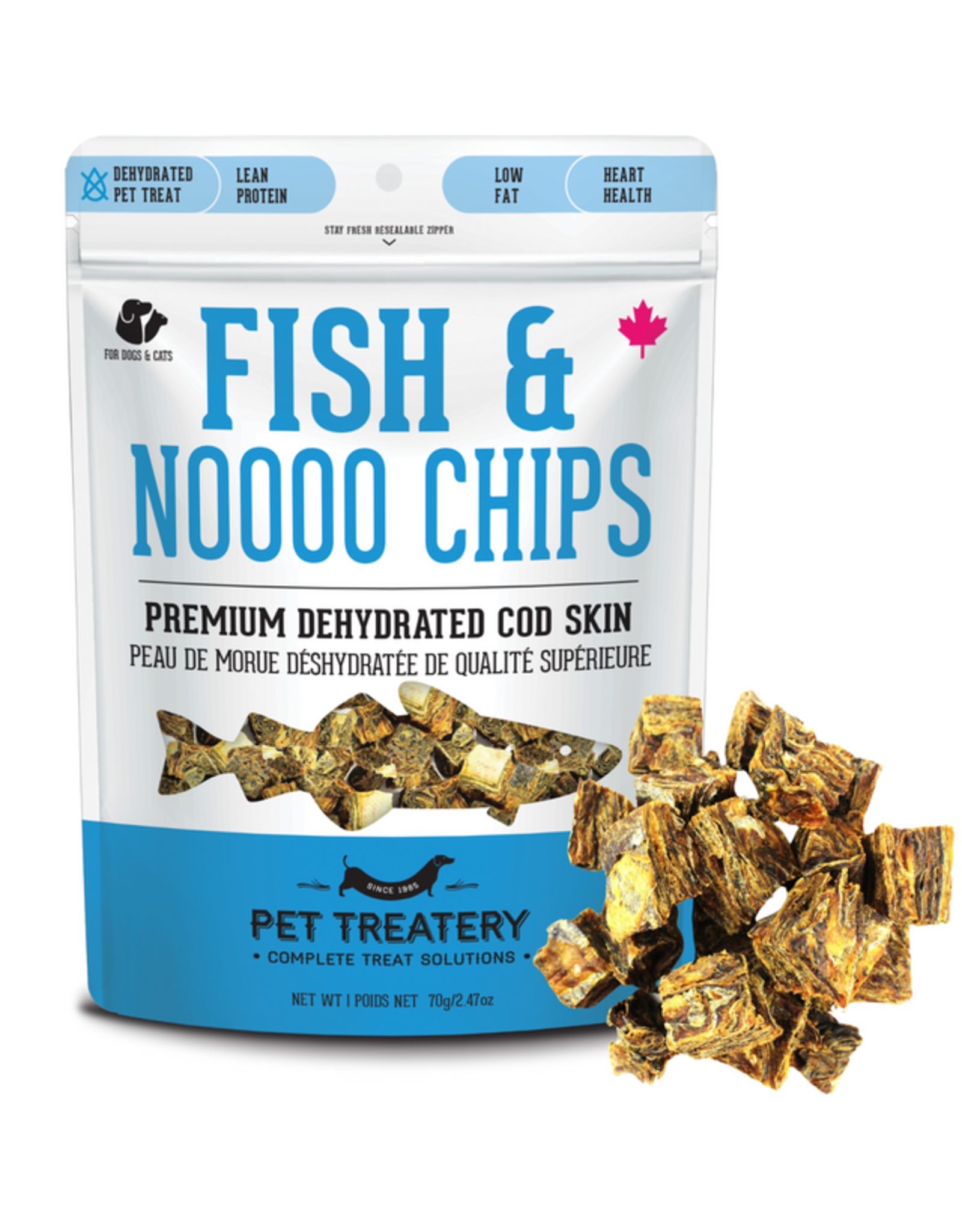 Granville Island Pet Fish & Nooo Chips Cod Skin 70GM