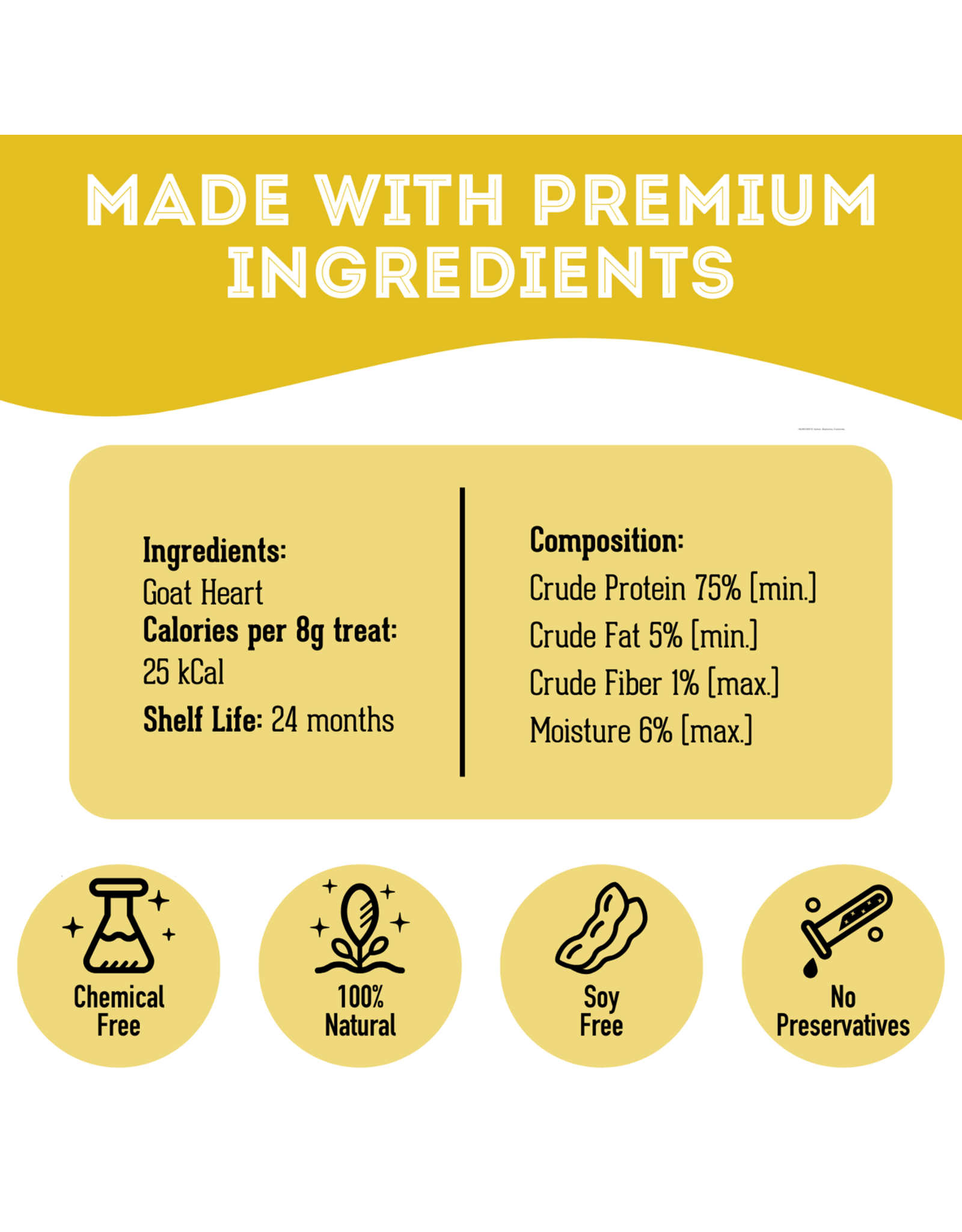 Granville Island Pet The Goat! - Heart Treats 80g