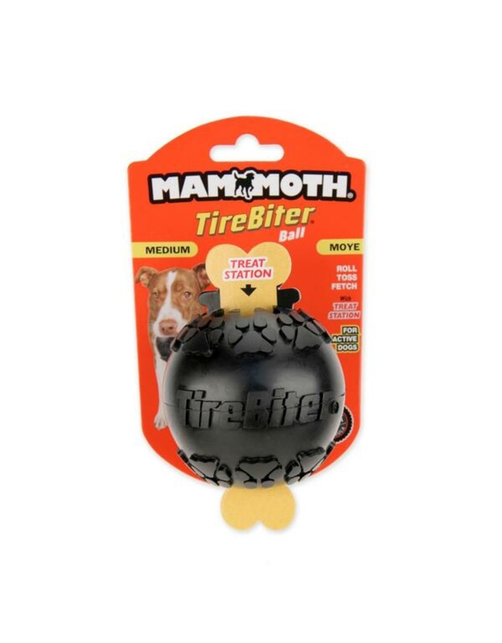 Mammoth Pet Products TireBiter Ball w/Treat Station Medium 3