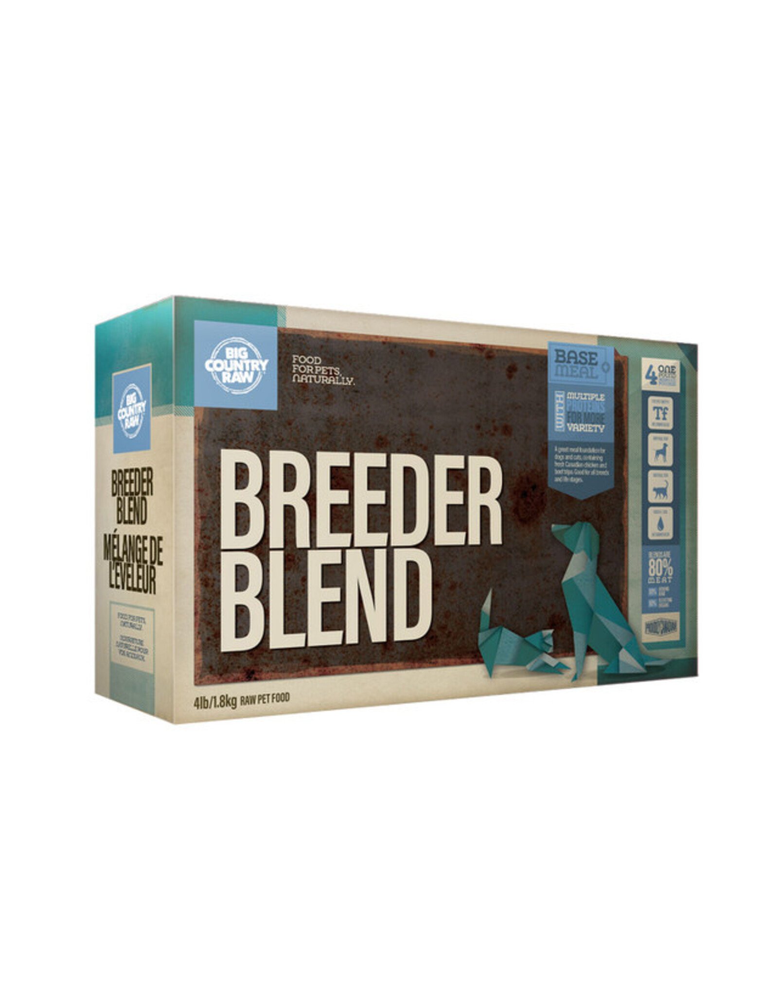 Big Country Raw Breeder Blend Carton 4 x 1lb