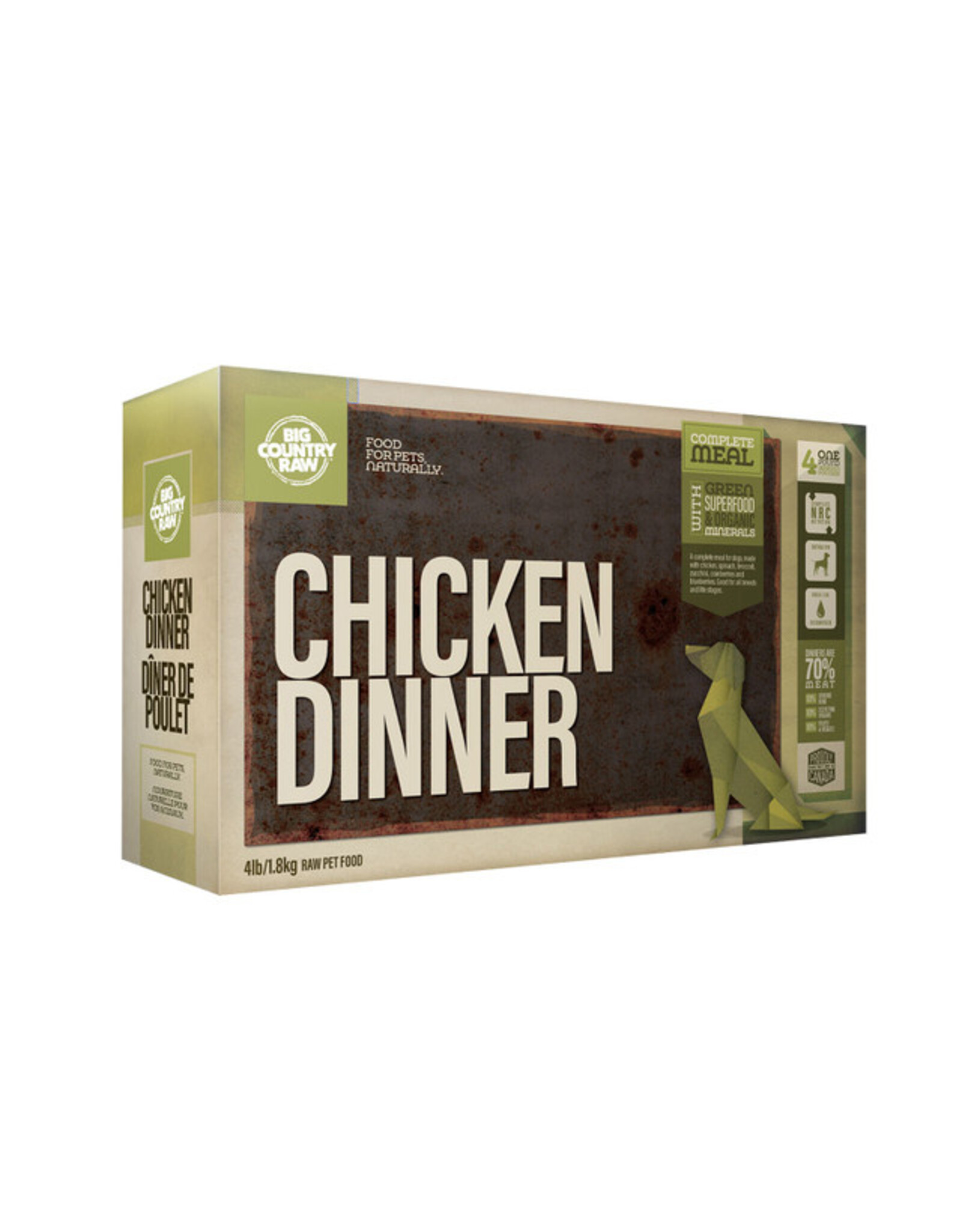 Big Country Raw Chicken Dinner Carton 4 x 1lb