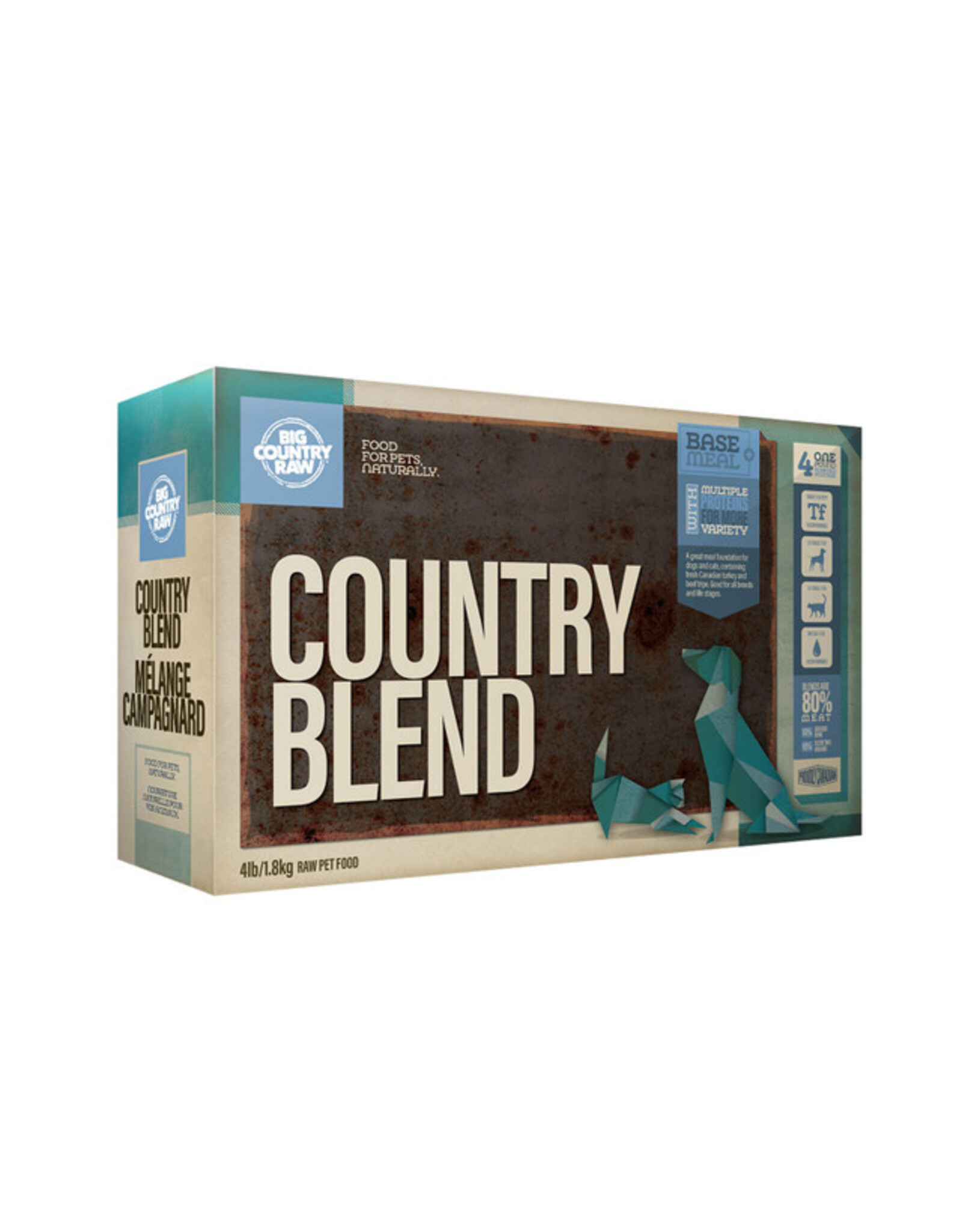 Big Country Raw Country Blend Carton 4 x 1lb