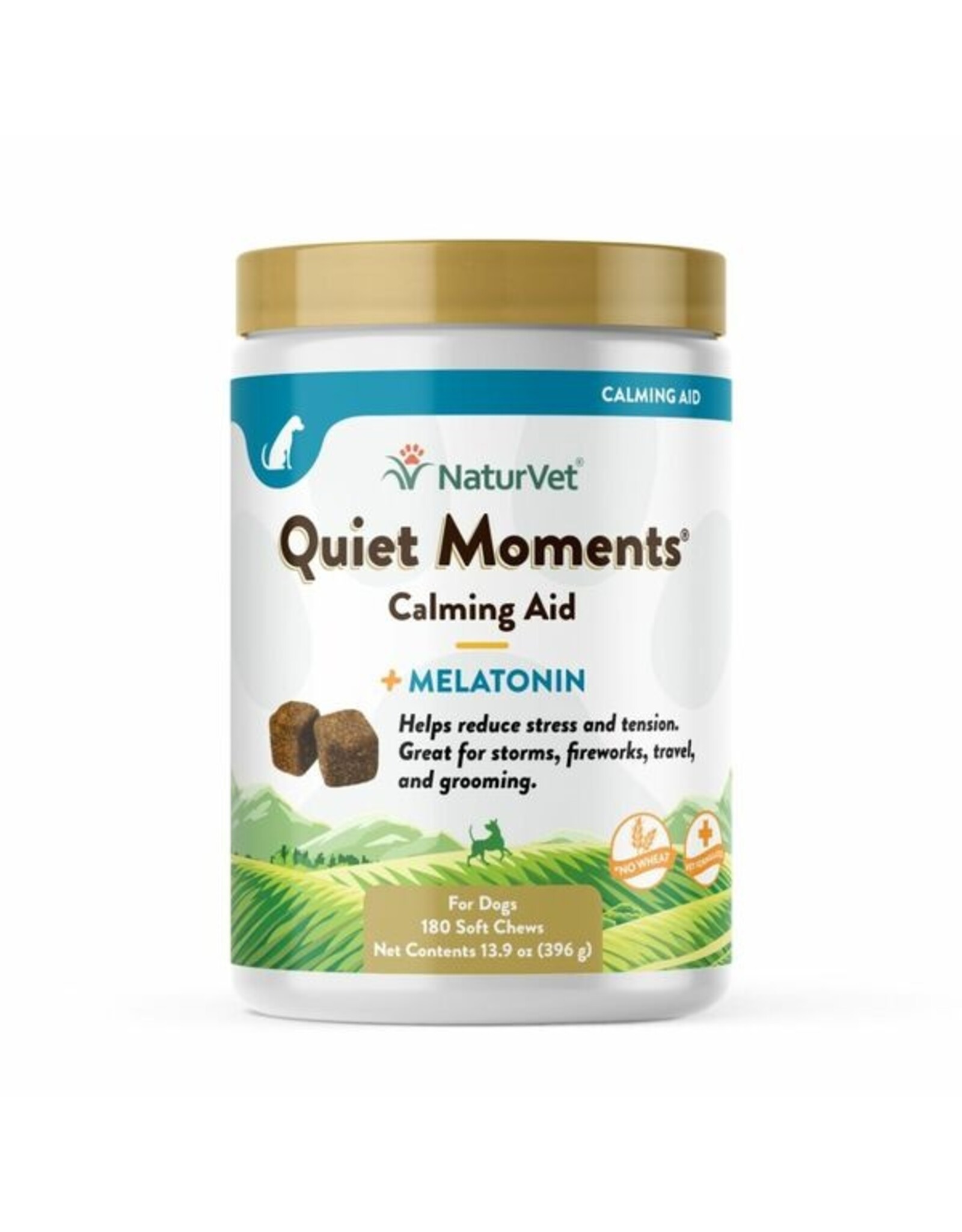 NaturVet Quiet Moments Soft Chews w/ Melatonin 180CT