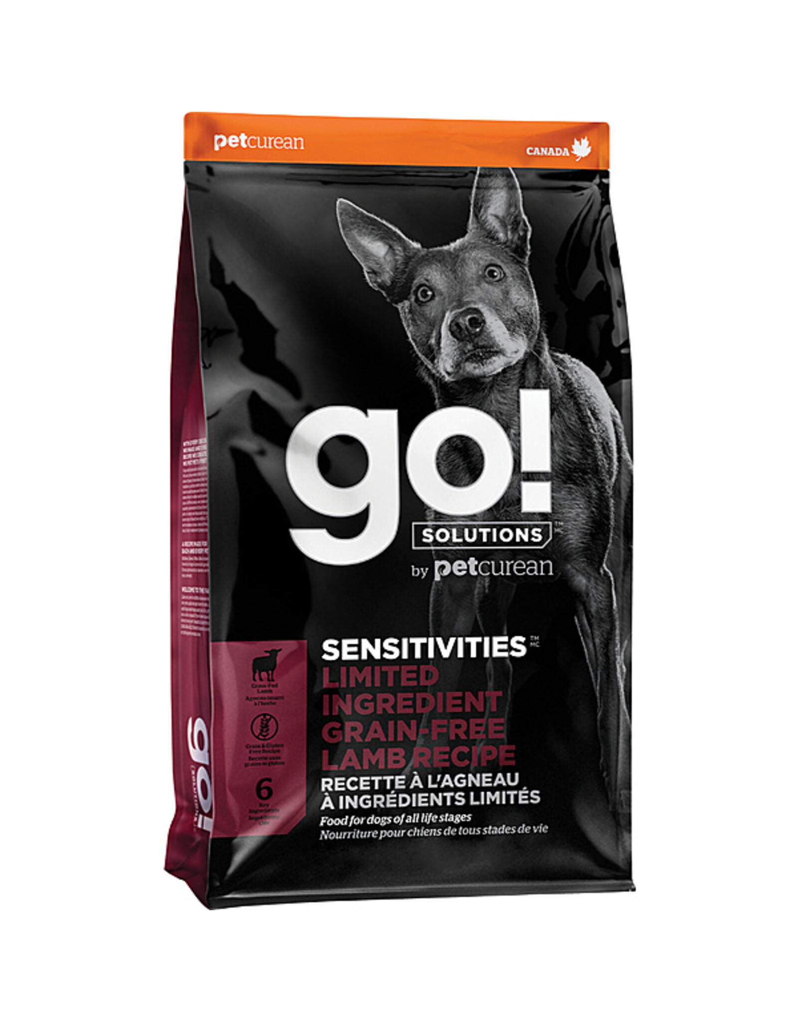 Petcurean GO! Sensitivities LID GF Lamb 12LB