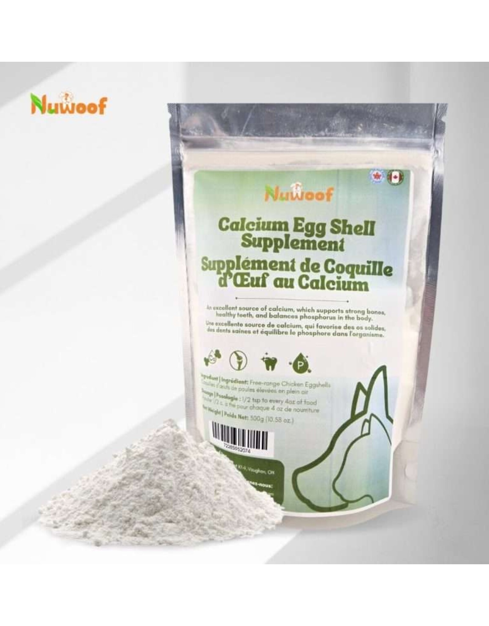 Nuwoof Calcium Eggshells 300g
