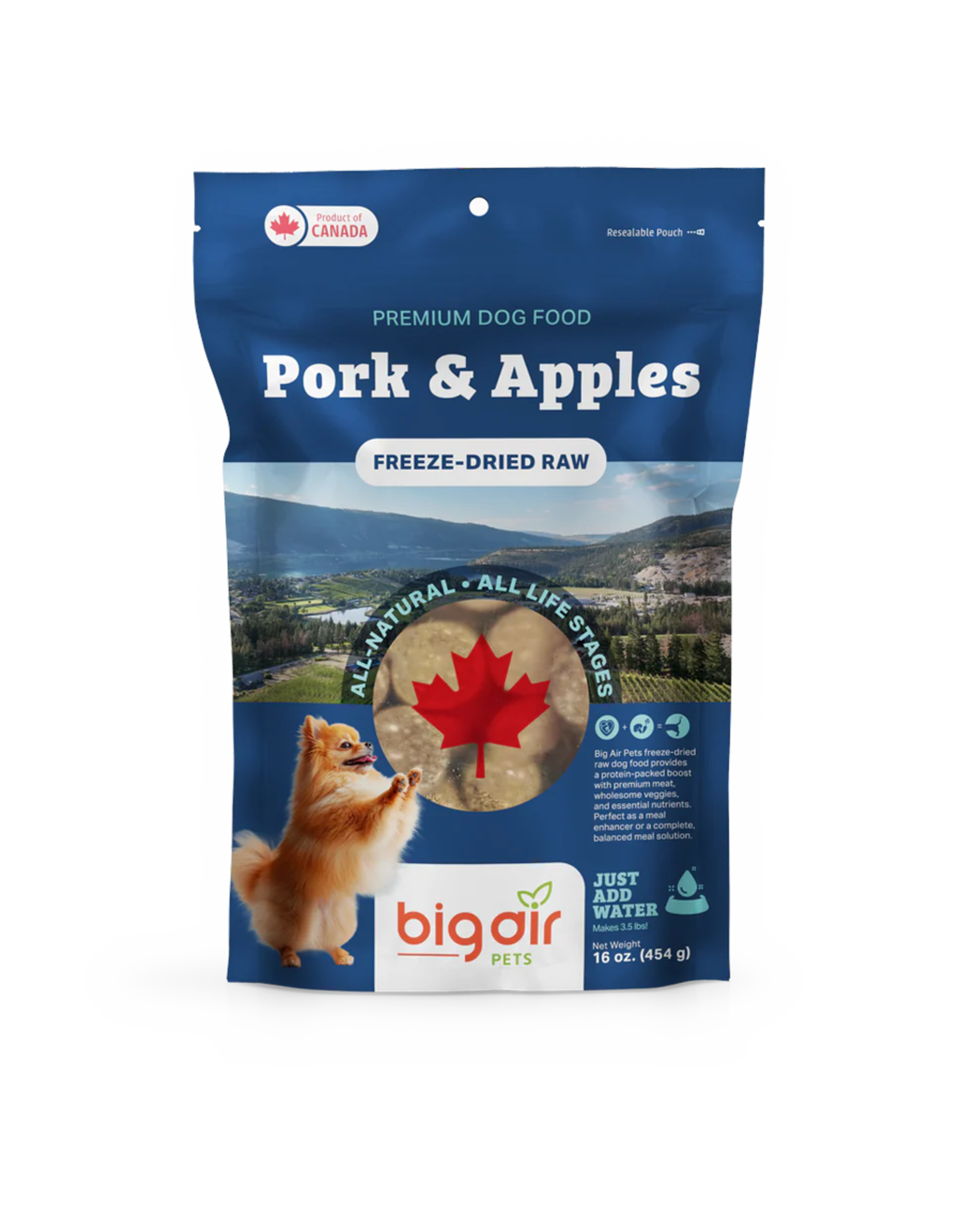 Big Air Pets FD Pork & Apple 454g