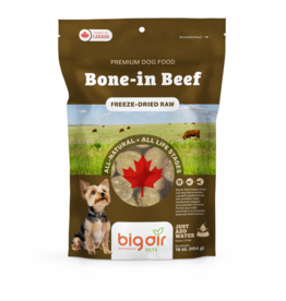 Big Air Pets Freeze Dried Raw Bone-in Beef 454g Big Air Pets Freeze Dried Raw Bone-in Beef 454g