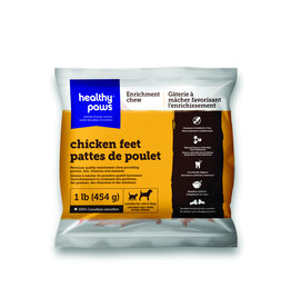 Healthy Paws Frozen Enrichment Raw Chicken Feet 1LB